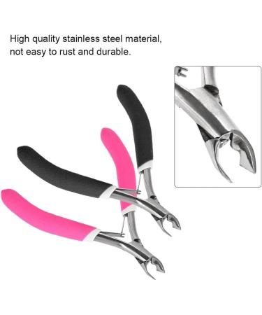 Stainless Steel Nail Cutter for Strong Nails and Cuticles - Black Manicure Tool - Buy Online on SooperMarket.com