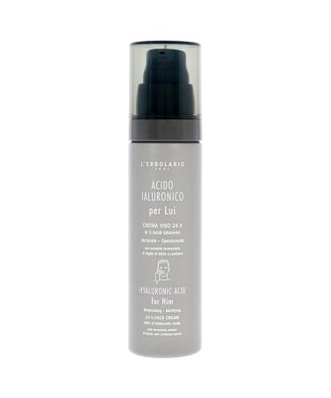 LErbolario Hyaluronic Acid Mattifying Face Cream for Men - 1.6 oz | Hydrating Moisturizer for Oily Skin - Buy Online on SooperMarket.com