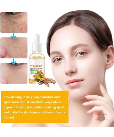 Turmeric Serum Dark Spot Corrector Serum Turmeric Face Serum Skin Corrector Serum Deep hydration Brighten Skin Tone dark spot remover glowing and blemish free skin facial serum for women/Men 30ML - Buy Online on SooperMarket.com
