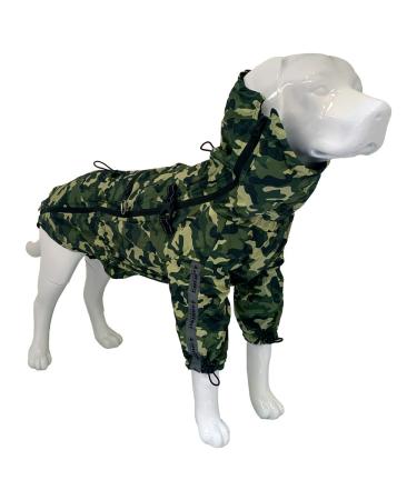 Croci Hiking Raincoat for Dogs Portable Go-Camouflage Size 65 cm - 383 g