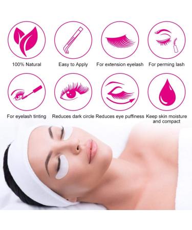 FADVAN Pink Eye Pads - 50 Pair Lint-Free Hydrogel Gel Patches for Eyelash Extensions - Silvery-DE - Buy Online on SooperMarket.com