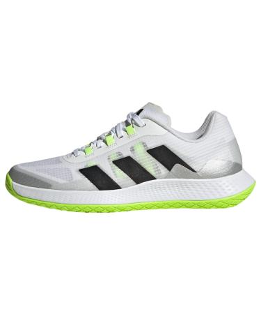 adidas Men's Forcebounce Volleyball Shoes Sneaker 38 EU Ftwr White Core Black Lucid Lemon