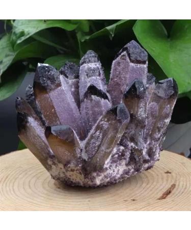 Natural Purple Phantom Quartz Stone Cluster Crystals Ornament 500g-650g 1pc HOMEZHOU 1PC 500g-650g - Buy Online on SooperMarket.com
