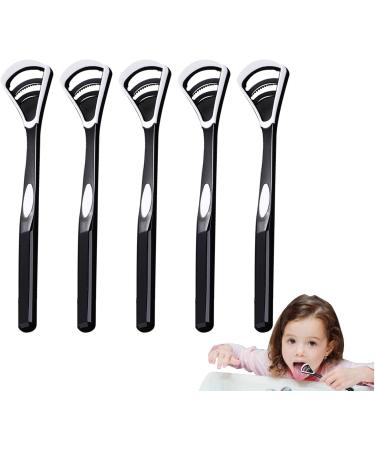 Visiblurry Tongue Scraper - 5 Pieces for Optimal Oral Hygiene | Reduce Bad Breath | Safe for Adults & Children - Buy Online on SooperMarket.com
