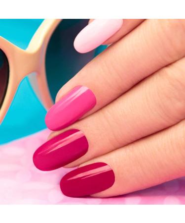 TRIXES French Clear Acrylic Nail Tips - 500 x Nail Extensions in Coffin and Square Shape for DIY Manicure and Gel Vanish - Transparent - Buy Online on SooperMarket.com