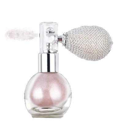GL-Turelifes Highlighter Loose Powder Spray Glitter Powder Spray Shimmer Sparkle Powder Makeup Spray for Hair Face Body Cosmetic (#3 Nude Pink)