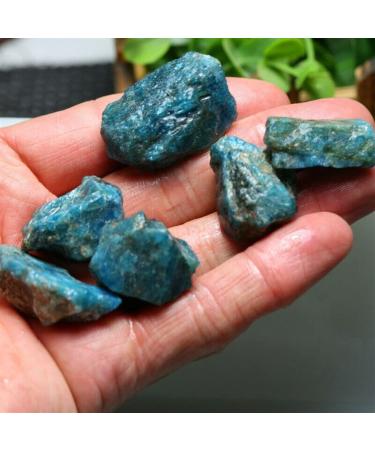 90-100g Natural Raw Blue Apatite Crystal Stone Gravel RoughMineral Specimen Collection NaturalReiki Decoration qiangang - Buy Online on SooperMarket.com