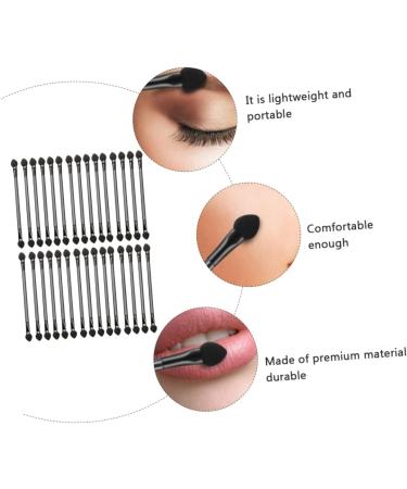 Baluue 90 Pcs Double Ended Eyeshadow Brush Sponges Makeup Cosmetic Tool Tipped Eye Black Artificial Fiber - Buy Online on SooperMarket.com