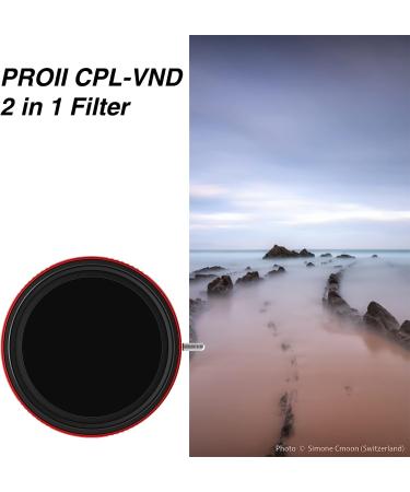 Haida 67mm CPL + VND Filter Pro II - Multi-Coating Circular Polarizer + Variable Neutral Density Camera Lens Filter - Buy Online on SooperMarket.com