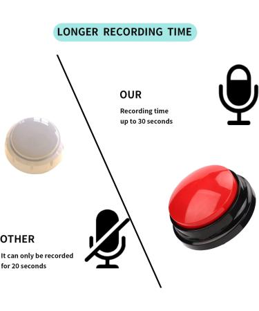 6 Pack Multicolored Language Recording Buttons - 30-Second Describable Pet Training & Creative Learning Gifts for Kids & Office Fun - Buy Online on SooperMarket.com