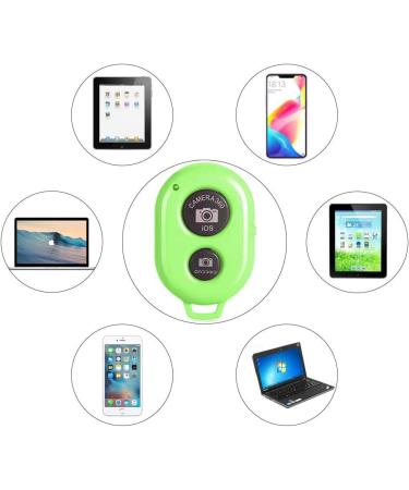 AngelReally Wireless Camera Shutter Remote Control for Smart Phones - iOS/Android Compatible (1 Pink + 1 Blue) - Buy Online on SooperMarket.com