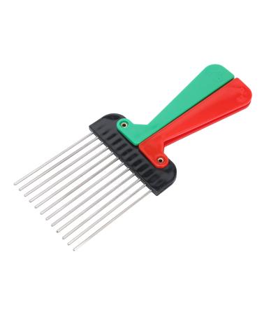 Metal Hair Pick Pick Comb Portable Hair Salon Pick Comb Hairdressing Detangle Hair Pick Styling Tool Accessory