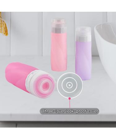 Buy AUPTIG Silicone Travel Bottles Set - 90ml 6PCS Reusable Travel Containers for Toiletries Shampoo & Conditioner - Perfect for International Travel - Buy Online on SooperMarket.com