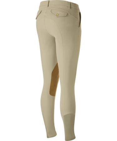 B Vertigo Mens Sander Hunter Knee Patch Breeches - Safari Brown - Ms 34 Safari Brown 30
