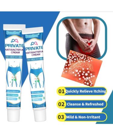 Private Antibacterial Cream 20g Fast Relieves The Itching Burning Cracking Feeling and Remove Smell External Use Itchy Body Cream for Men (3Pcs) - Buy Online on SooperMarket.com