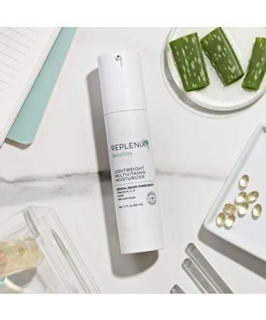 Replenix Lightweight Multivitamin Moisturizer - Sensitive Skin Face Lotion | Hydrating, Soothing, and Redness-Reducing | 1.7 oz - Buy Online on SooperMarket.com