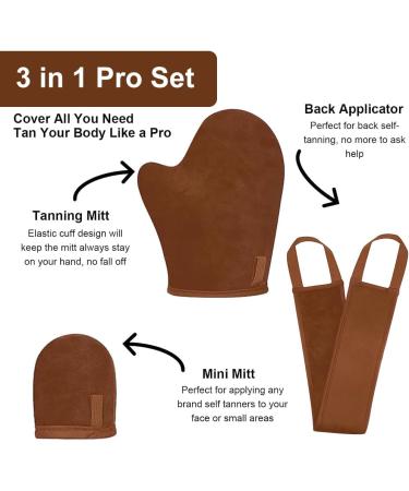 Tanning Glove Self Tanning Glove Self Tanning Glove Self Tanning Mitt Applicator Tanning Glove for Self-Tanning and Exfoliating - Buy Online on SooperMarket.com