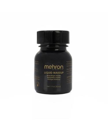 Mehron Makeup Liquid Face and Body Paint (1 oz) (BLACK)