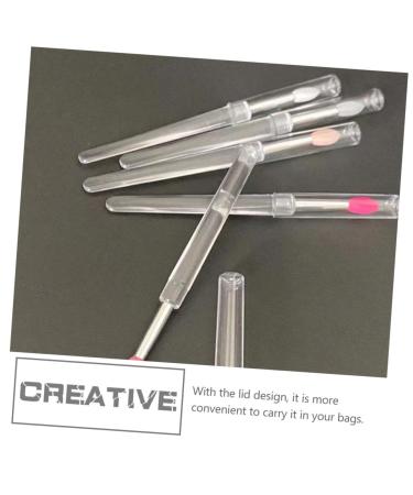 NOLITOY 28 Pcs Lip Brush Set - Lipstick & Lip Mask Applicators Silicone Makeup Brushes for Perfect Application Transparent & Color Options - Ideal for Lip & Eye Shadow Makeup - Buy Online on SooperMarket.com