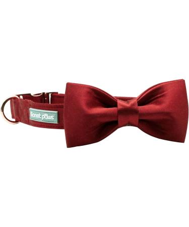 Lionet Paws XL Dog Collar with Removable Fly - Comfortable Silk Christmas Collar for Large Dogs (40-66cm) - Red 1 Pack - Buy Online on SooperMarket.com