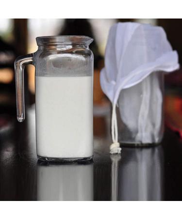LERORO 2-Pcs Reusable Nut Milk Bag for Almond Milk & Cold Brew Coffee - Large 10 x 12 Inches Nylon Mesh Cheesecloth Strainer Bag - Buy Online on SooperMarket.com