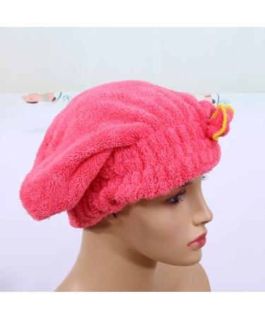 Microfiber Hair Towel Turban for Women - Instant Drying Super Absorbent & Rapidly Drying Red Hair Wrap - Buy Online on SooperMarket.com
