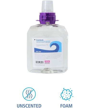 Buy Boardwalk 6165-04-GCE00VL Green Certified Fragrance-Free Foam Soap Refills - 1250 mL (4/Carton) | Eco-Friendly International Shipping - Buy Online on SooperMarket.com