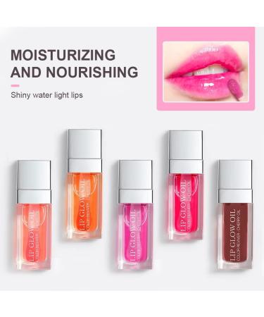 AOOWU Tinted Plumping Lip Oil | Long-Lasting Hydrating Lip Gloss - Raspberry Red - Buy Online on SooperMarket.com