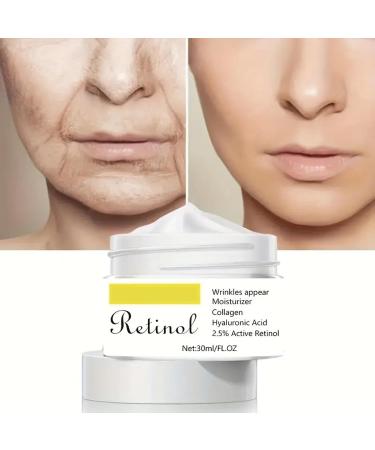 Buy Retinol Cream for Face - Anti-Aging Moisturizer with Hyaluronic Acid | Nourishing Anti-Wrinkle Repair Cream for All Skin Types - 1.05 Oz - Buy Online on SooperMarket.com