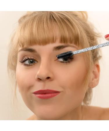 XPP Disposable Eyelash Brushes 100PCS Eye Brow Spoolie Castor Oil Brush Mascara Wands - Crystal Black - Buy Online on SooperMarket.com