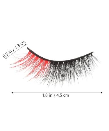 KALLORY 5 Pairs Red Colored Wispy Lashes - Natural Look 3D Eyelash Strips for Women & Girls - Perfect for Any Occasion - Buy Online on SooperMarket.com