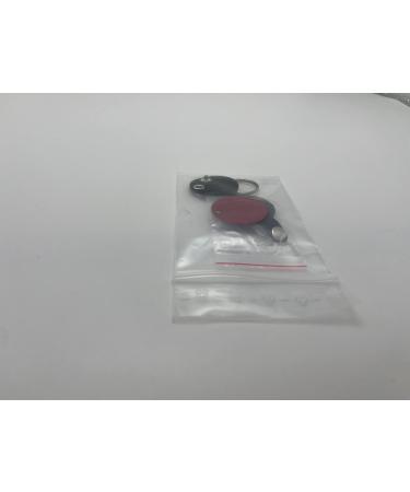 Custom Engraved Dog Tags - Push Button | Synthetic Leather | Blue Black Red Yellow | 30mm | Perfect for Control Branding - Buy Online on SooperMarket.com