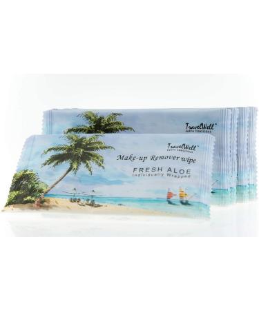 TRAVELWELL Cleanings & Make-Up Remover Wipes 500 Count - Natural Aloe, Alcohol-Free, Individually Wrapped Travel Packs - Elderly Bathing, Hotel Toiletries, Landscape Series - Buy Online on SooperMarket.com