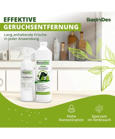 Buy BACTODES 2L Animal Odor Neutralizer - Strong Enzyme Cleaner for Cat & Dog Urine - Effective Organic Microbe Spray - 1 Pack - Buy Online on SooperMarket.com