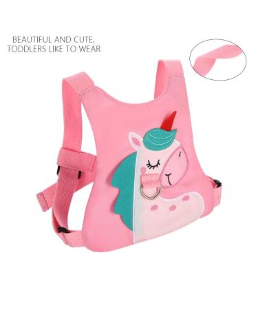 Baby Walking Safety Harness with Anti-Lost Wrist Link - Pink Unicorn Design for Toddler Girls/Boys Travel - Buy Online on SooperMarket.com