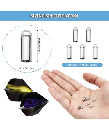 LNQ LUNIQI 24 Pcs Aluminum Dart Flight Wing Savers - 90 Degree Fixed Protectors for Professional Dart Competition - Buy Online on SooperMarket.com