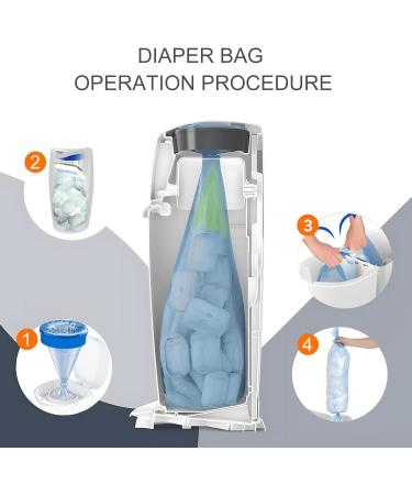 9 Pieces Diaper Pail Refill Film Packs - Compatible with Angelcare & Litter Licke | International Shipping - Buy Online on SooperMarket.com