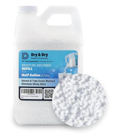 Dry & Dry Moisture Absorbers Refill Beads (3.7 LBS) - Fragrance Free Moisture Absorber Refill