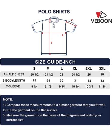 VEBOON Men's Short Sleeve Polo Shirt - Pine Green Heather, Large - Buy Online on SooperMarket.com