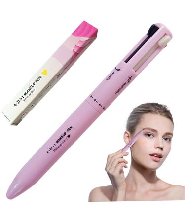 4 in 1 Makeup Pen Multifunctional Makeup Pencil from Eyeliner Lip Liner Brow Pencil and Highlighter Easy-to-Apply & Compact Makeup Accessories Style 1 - Buy Online on SooperMarket.com