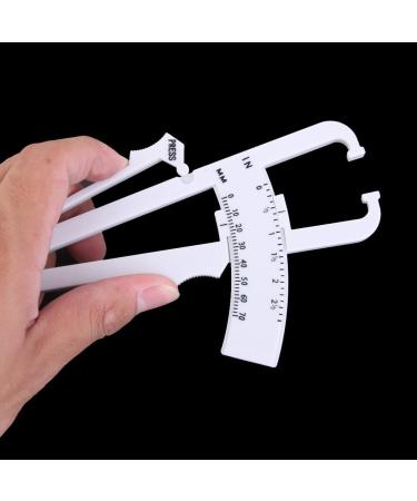 Mag Ideal Body Fat Calipers - Accurate Body Fat Test & Skin Fold Measurement Device for Weight Loss & Fitness - White - Buy Online on SooperMarket.com