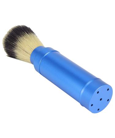 Hilitand Portable Beard Brush & Blue Shaving Brush for Men - Travel-Friendly Aluminum Facial Foam Shaving Brush & Mustache Scissors - Buy Online on SooperMarket.com