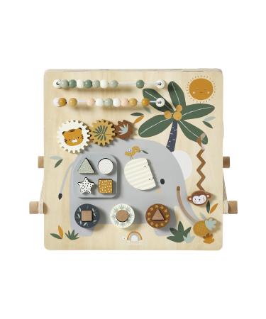VERTBAUDETBaby Activity Board TANSANIA made of wood FSC reversible white