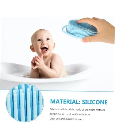 3pcs Double Sided Bath Brush Set - Baby & Body Silicone Scrubber - Buy Online on SooperMarket.com
