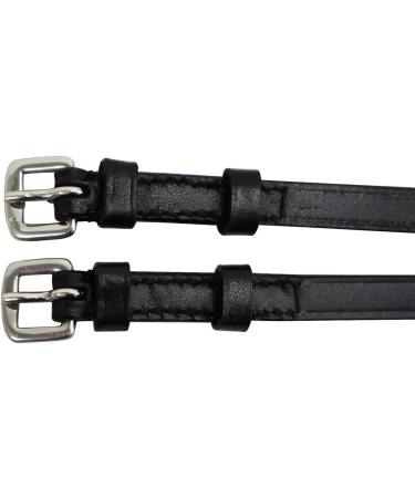 Derby Originals Premium English Leather Spur Straps - Childrens, Womens, Mens Sizes 14.5 - Black - Buy Online on SooperMarket.com