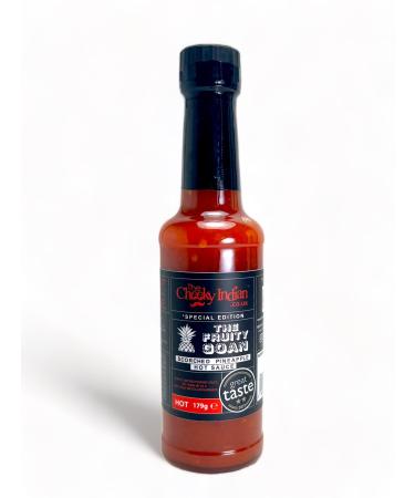 The Cheeky Indian Fruity Goan Hot & Sweet Indian Style Sauce Tropical Golden Pineapple Sweetness with Tangy Caramelised Juices Made With Fresh & Quality Ingredients in Small Batches in UK 179g The Fruity Goan