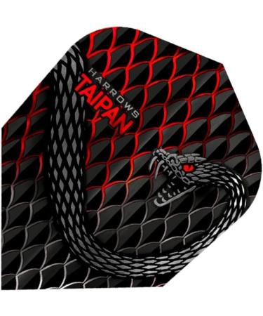 Harrows Taipan 100 Micron Dart Flights - Standard No. 6 - Red - Multiple Set Sizes & Colours - Buy Online on SooperMarket.com
