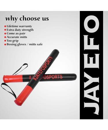 JAYEFO MMA Boxing Training Sticks - Black/Red | High-Quality Martial Arts Gear - Buy Online on SooperMarket.com