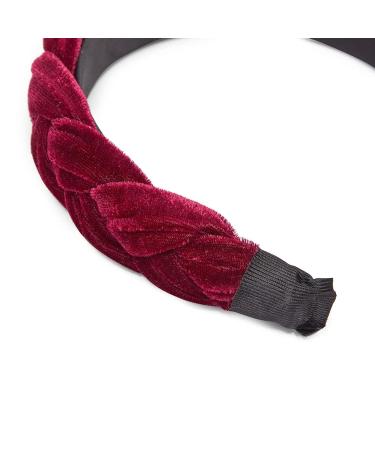 Glamlily 4 Pack Velvet Braided Headbands for Women - Wide Non-Slip Padded Hair Accessories (4 Colors) - Buy Online on SooperMarket.com