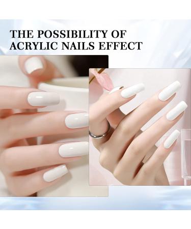 Saviland White Acrylic Powder - 150g/5.29OZ | Professional Nail Art | Large Capacity for Acrylic Nails | 3D Flowers & Nail Extension - Buy Online on SooperMarket.com